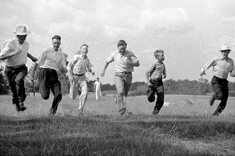 "Men's Race", Late 1930's, Ridgeway, Iowa, Everett "Scoop" Kuntz