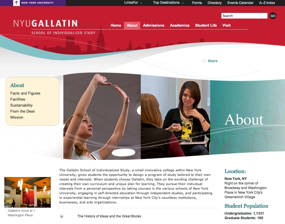 NYU Gallatin Branding