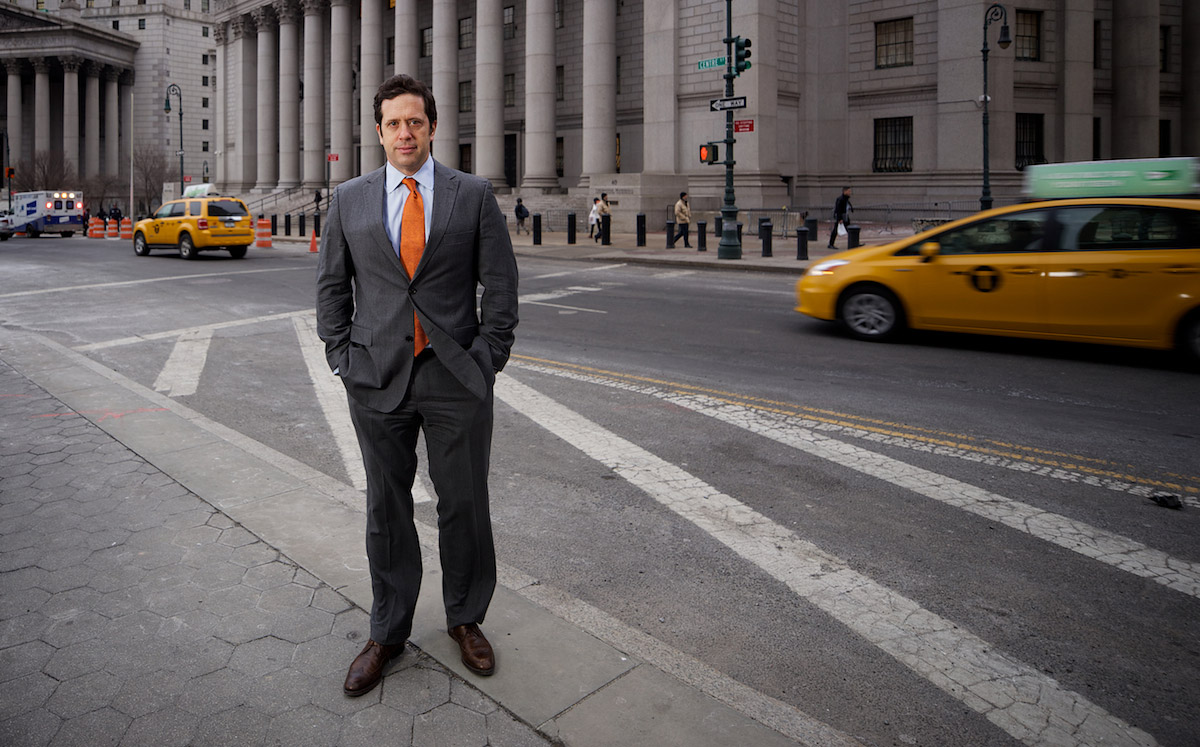 Joel Cohen, the form assistant U.S. attorney who brought down Jordan Belfort. Foley Square, NY, NY. March, 2014.