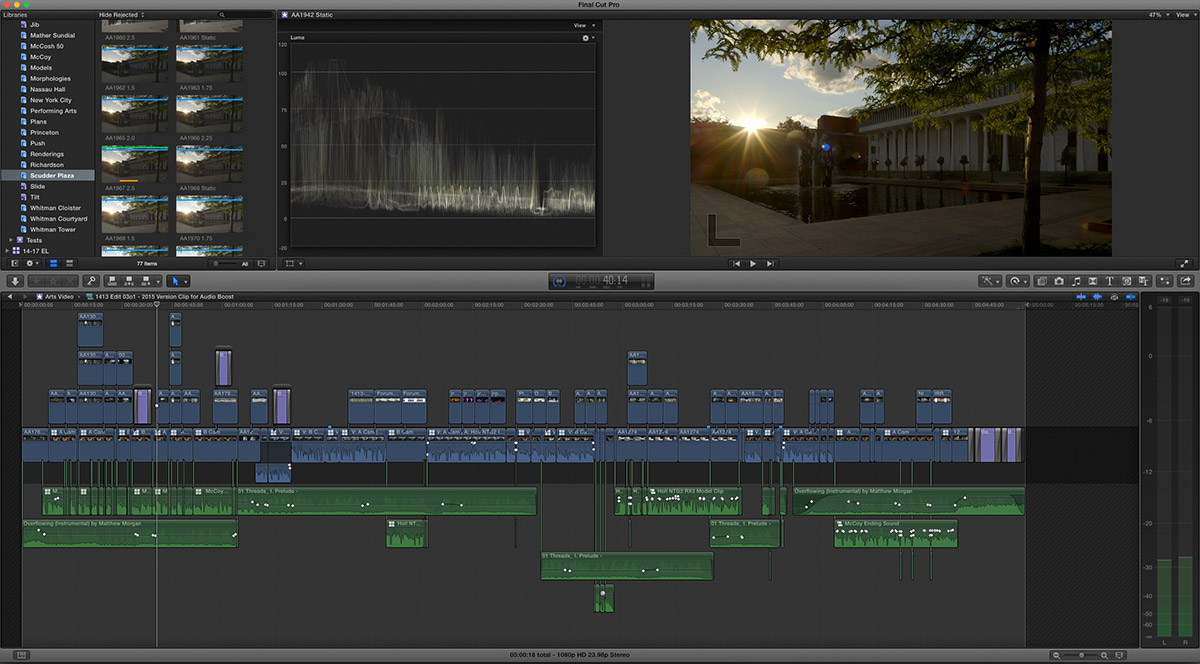 FCPX project view - A Magical Sense of Space.
