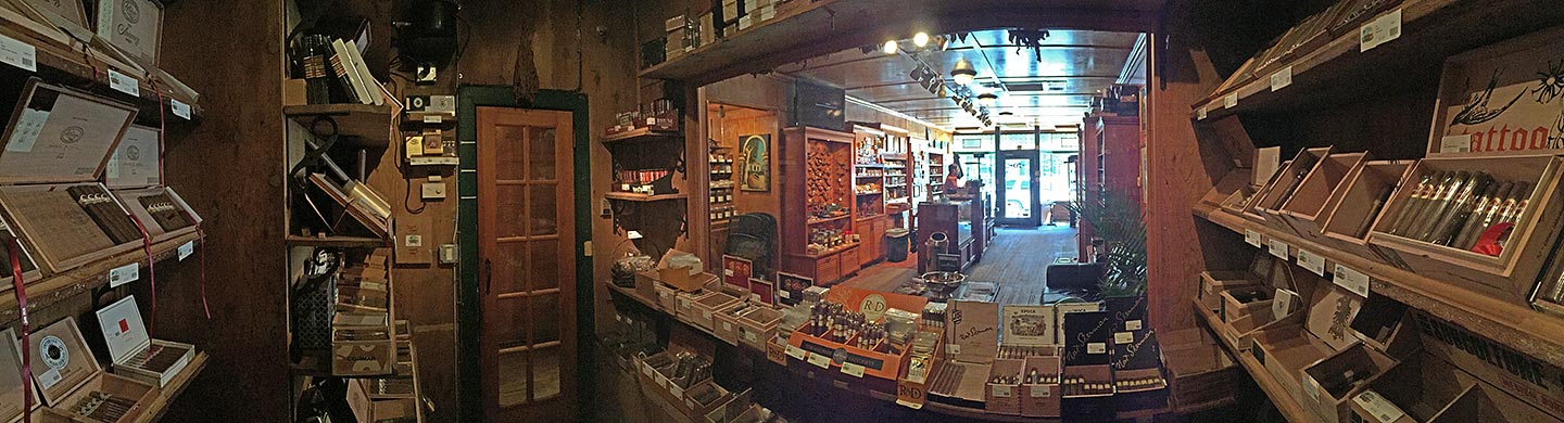 A Little Taste of Cuba, view from within the humidor looking out. Princeton, NJ. July, 2015.