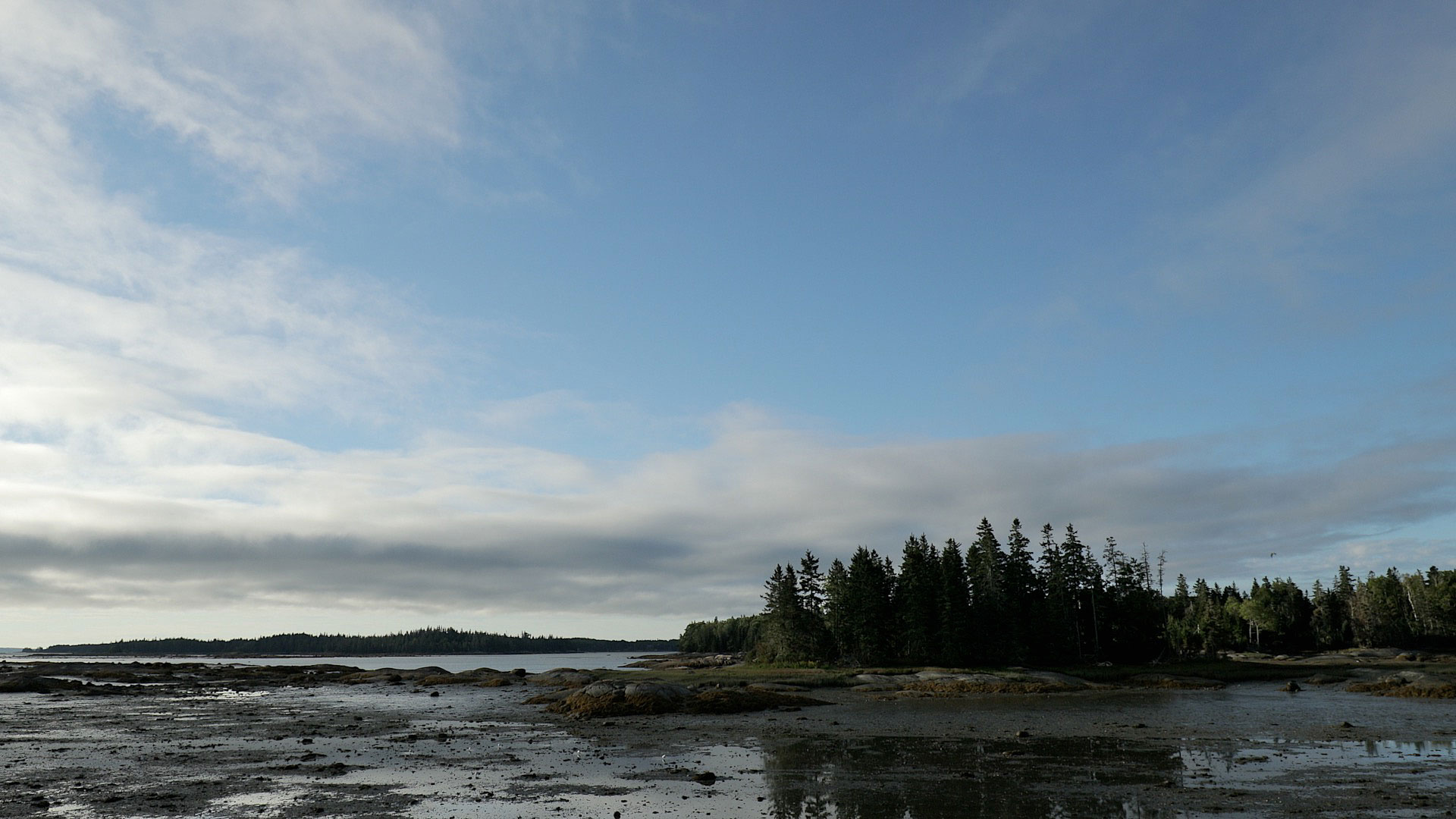 Clouds rolling in toward Apple Island. Canon 1DX Mark II and Canon 16-35 f/4L IS lens. Frame grab from 4K footage. Deer Isle, ME. September, 2016.